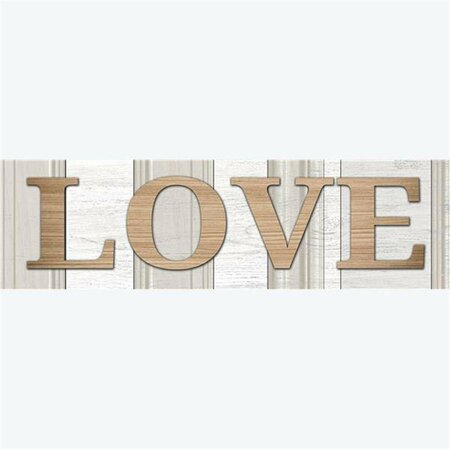 YOUNGS Wood Love Wall Plaque 32138